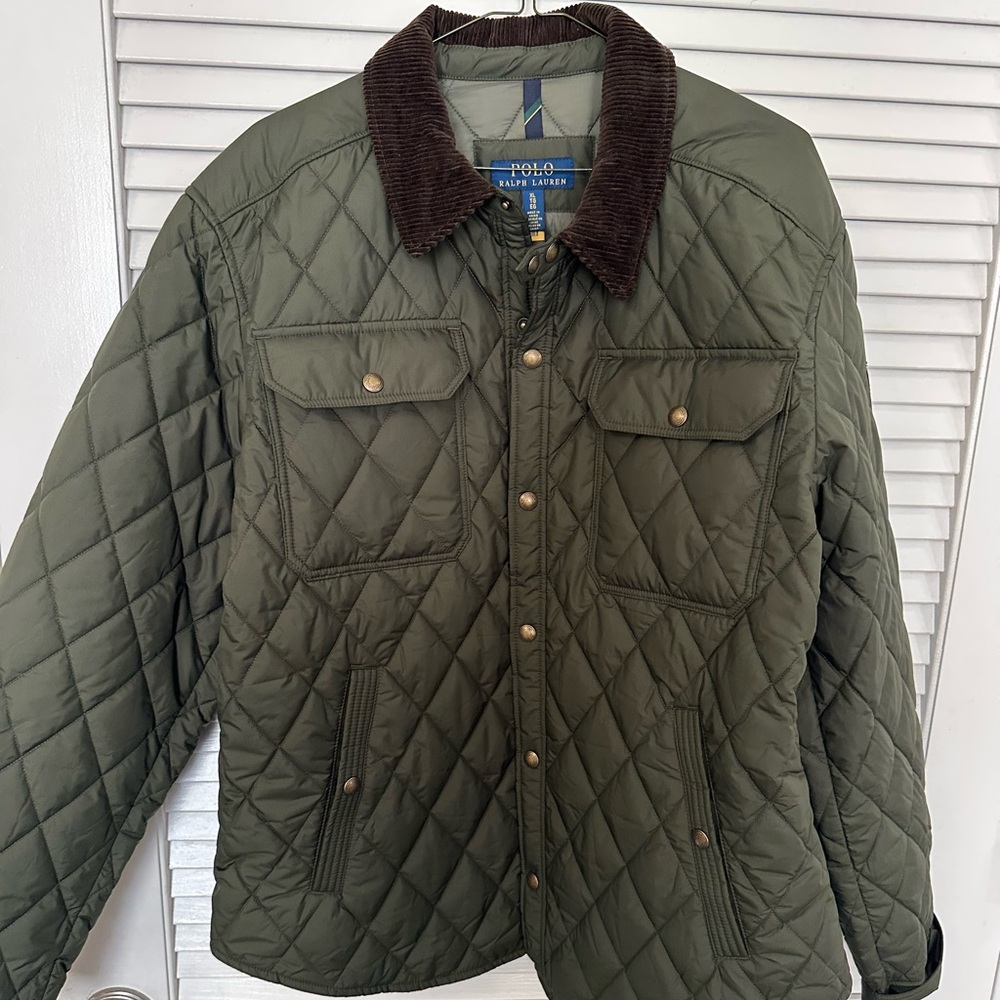 New Polo Ralph Lauren Beaton  Quilted Jacket Mens Size XL olive